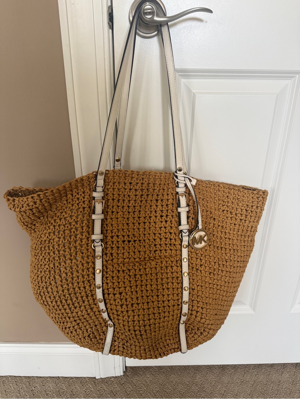 Michael Kors Large Straw Shopper Tote